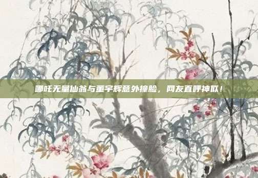 哪吒无量仙翁与董宇辉意外撞脸，网友直呼神似！