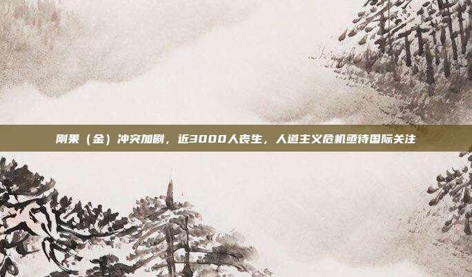 刚果（金）冲突加剧，近3000人丧生，人道主义危机亟待国际关注