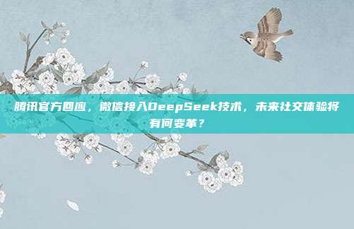 腾讯官方回应，微信接入DeepSeek技术，未来社交体验将有何变革？